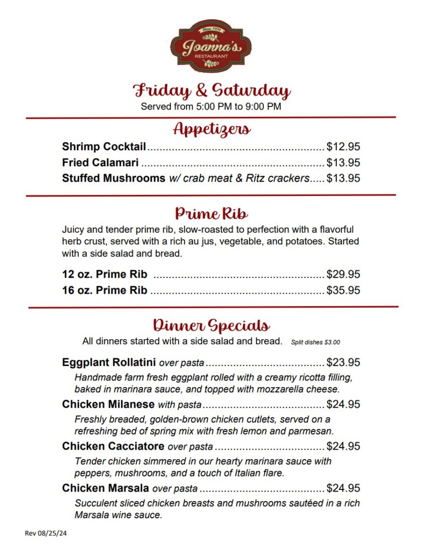 Menu Weekend Specials pg 1 082524