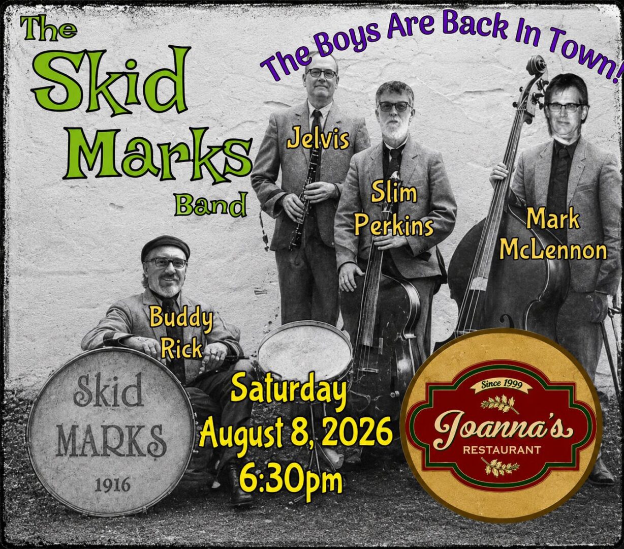 The Skid Marks LIVE at Joanna's Restaurant