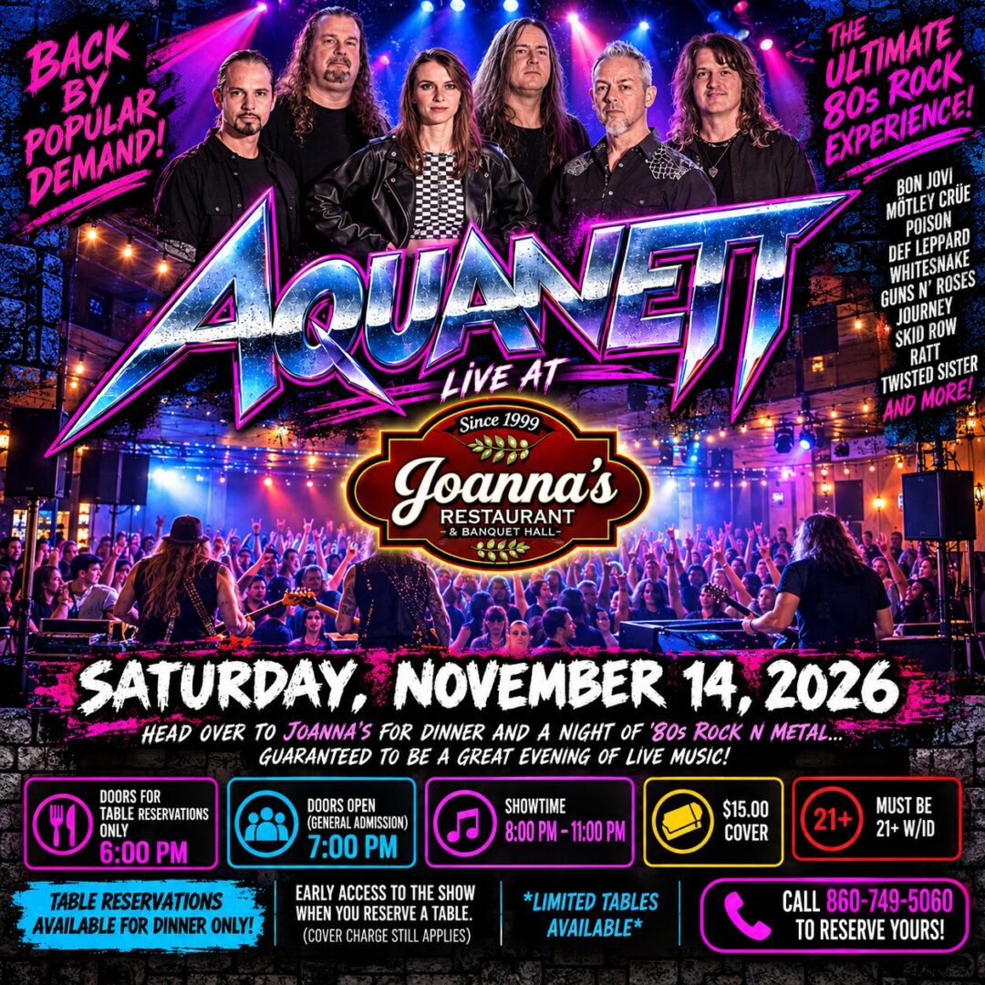 Aquanett Live at Joanna's!